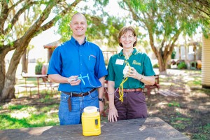 Matthew Phillips from NJ Phillips with Dr Kathy Gibson, AHA. 