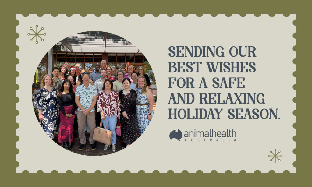 Sending our best wishes for a safe and relaxing holiday season banner.